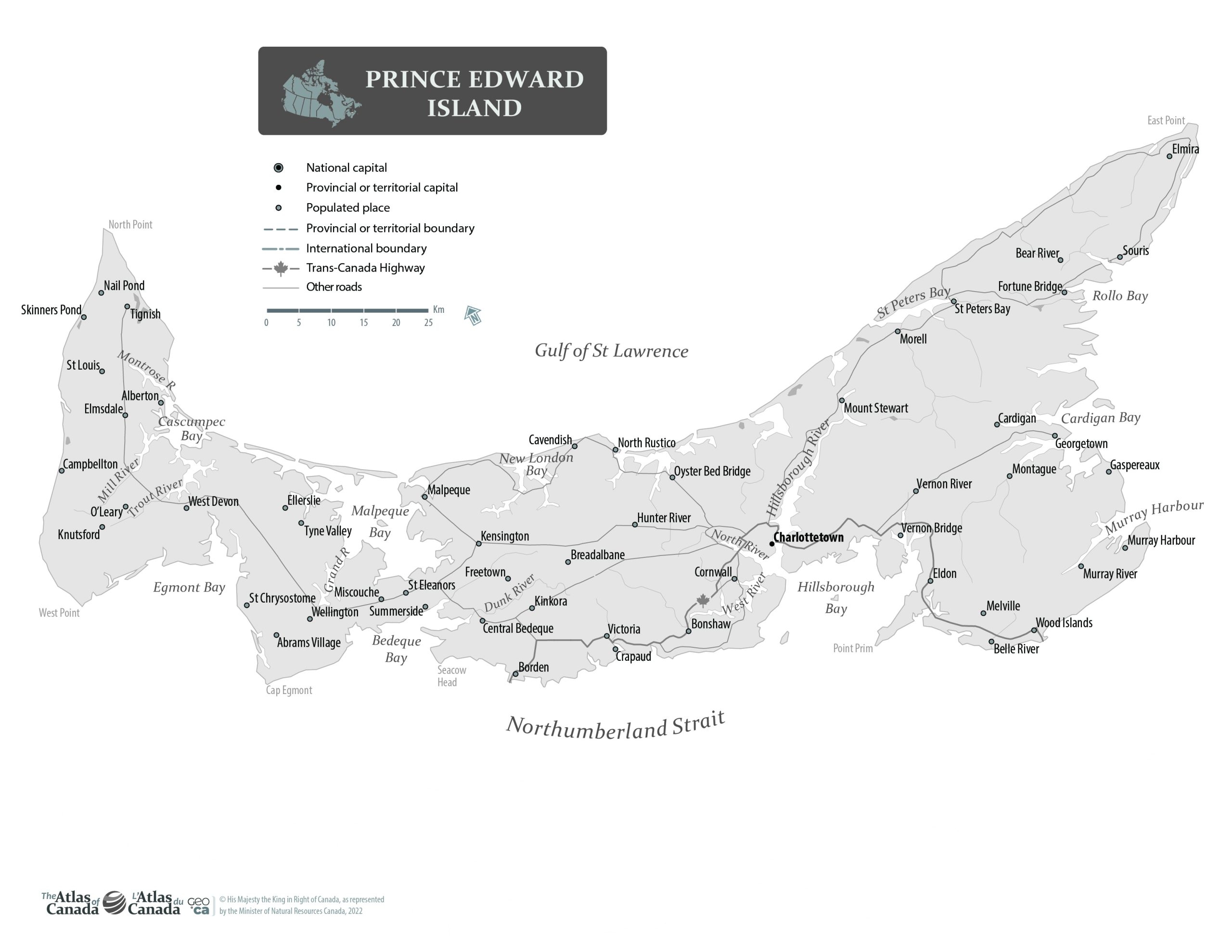 Free Printable Map Of Pei
