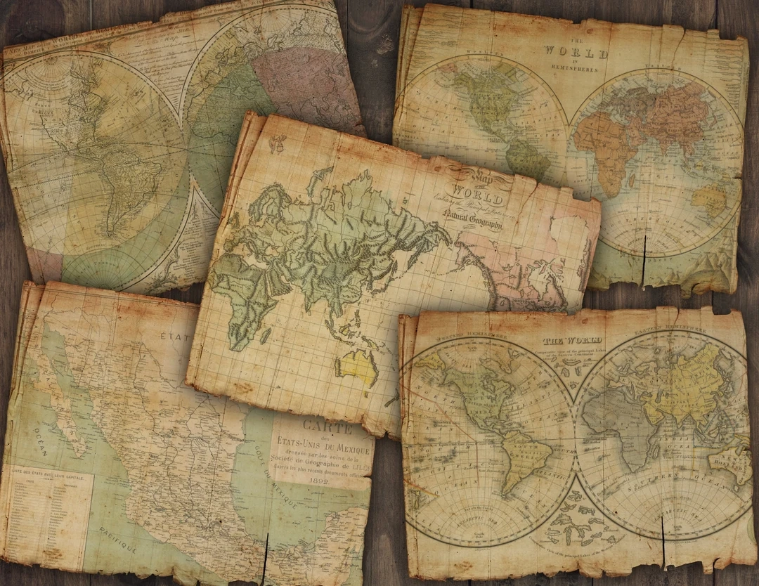 Printable Old Map Paper