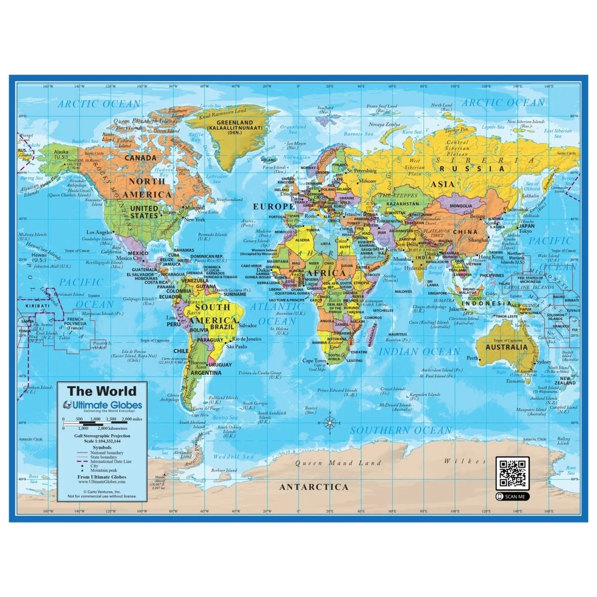 Small World Map Printable