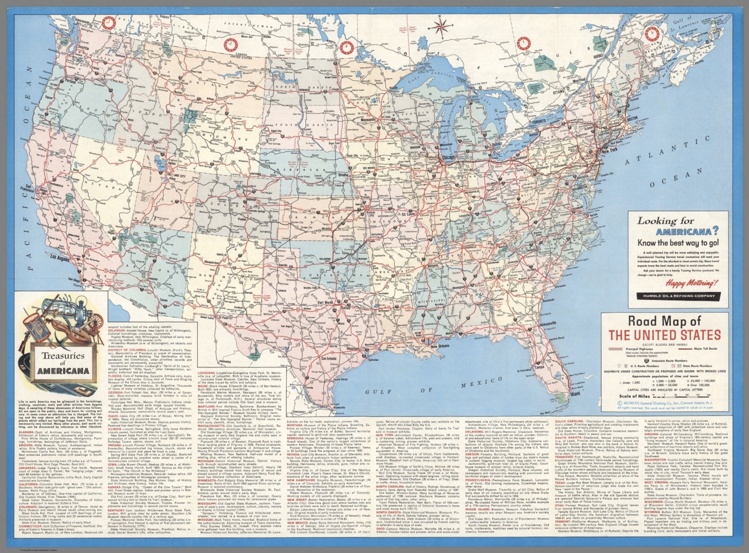 Detailed Highway Map Of USA Printable