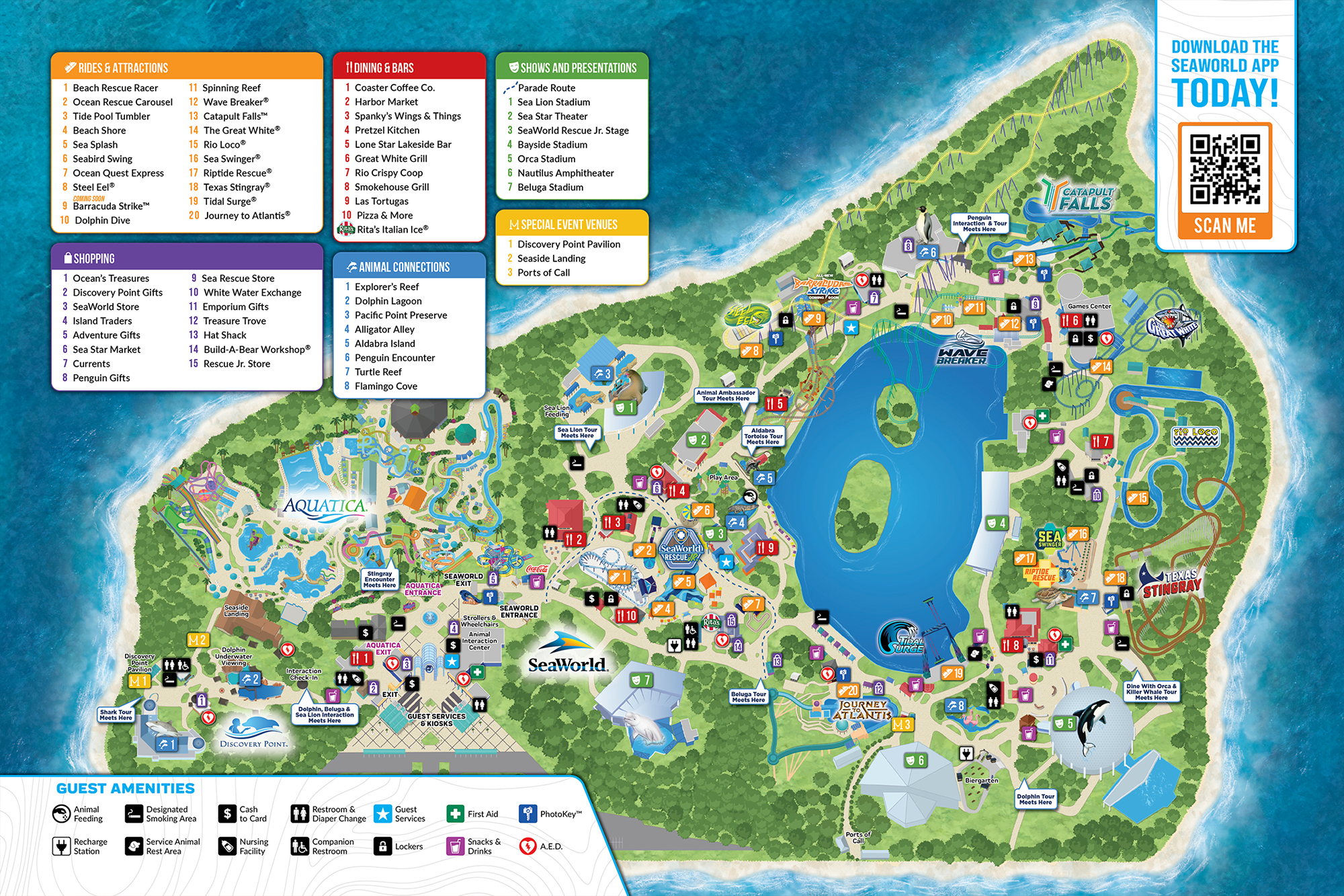 Printable Map Of Seaworld San Antonio