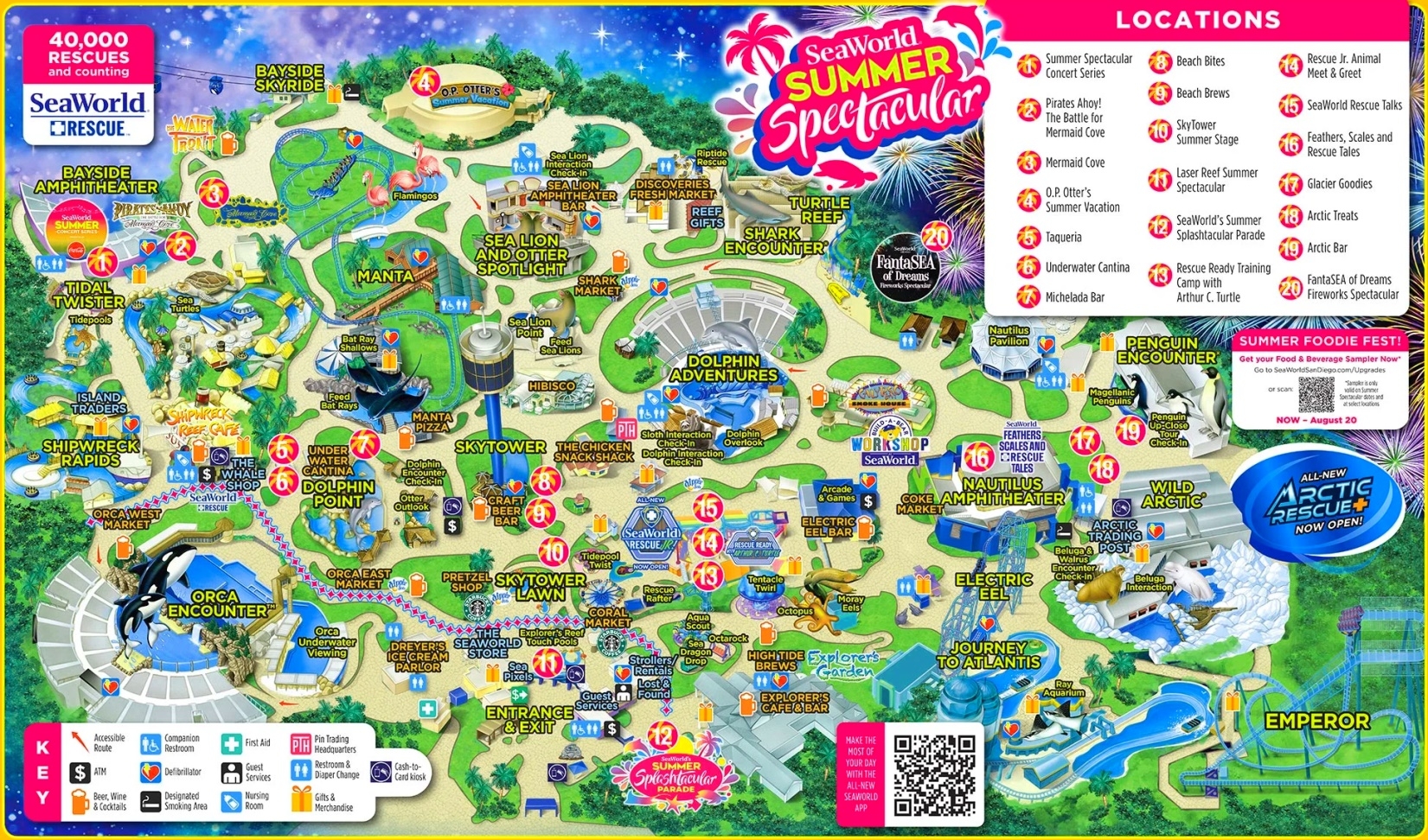 Sea World San Deigo Printable Map