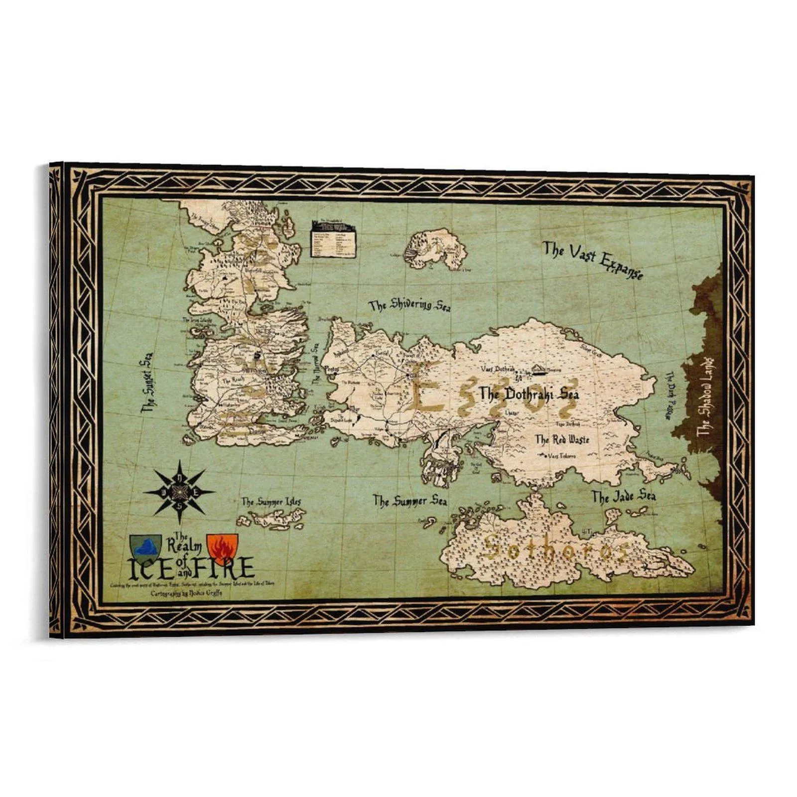 Printable Map Of The Seven Kingdoms