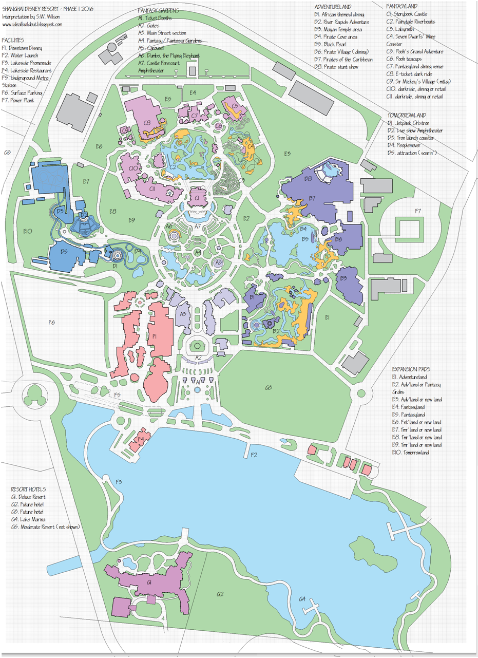 Shanghai Disney Map Printable