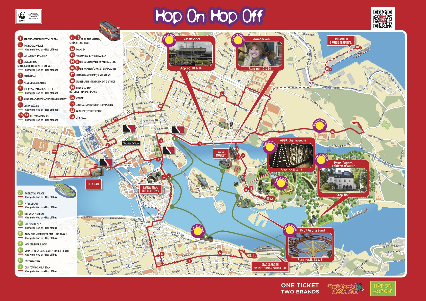 Printable Map Of Tourist Stockholm