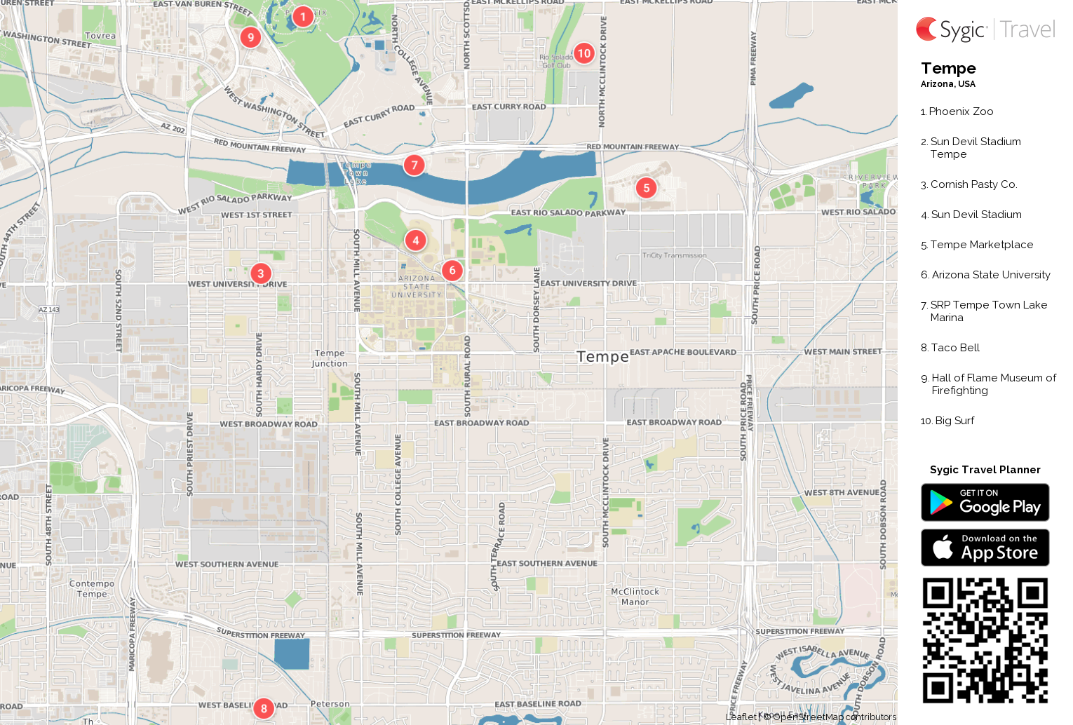Printable Map Of Tempe Marketplace