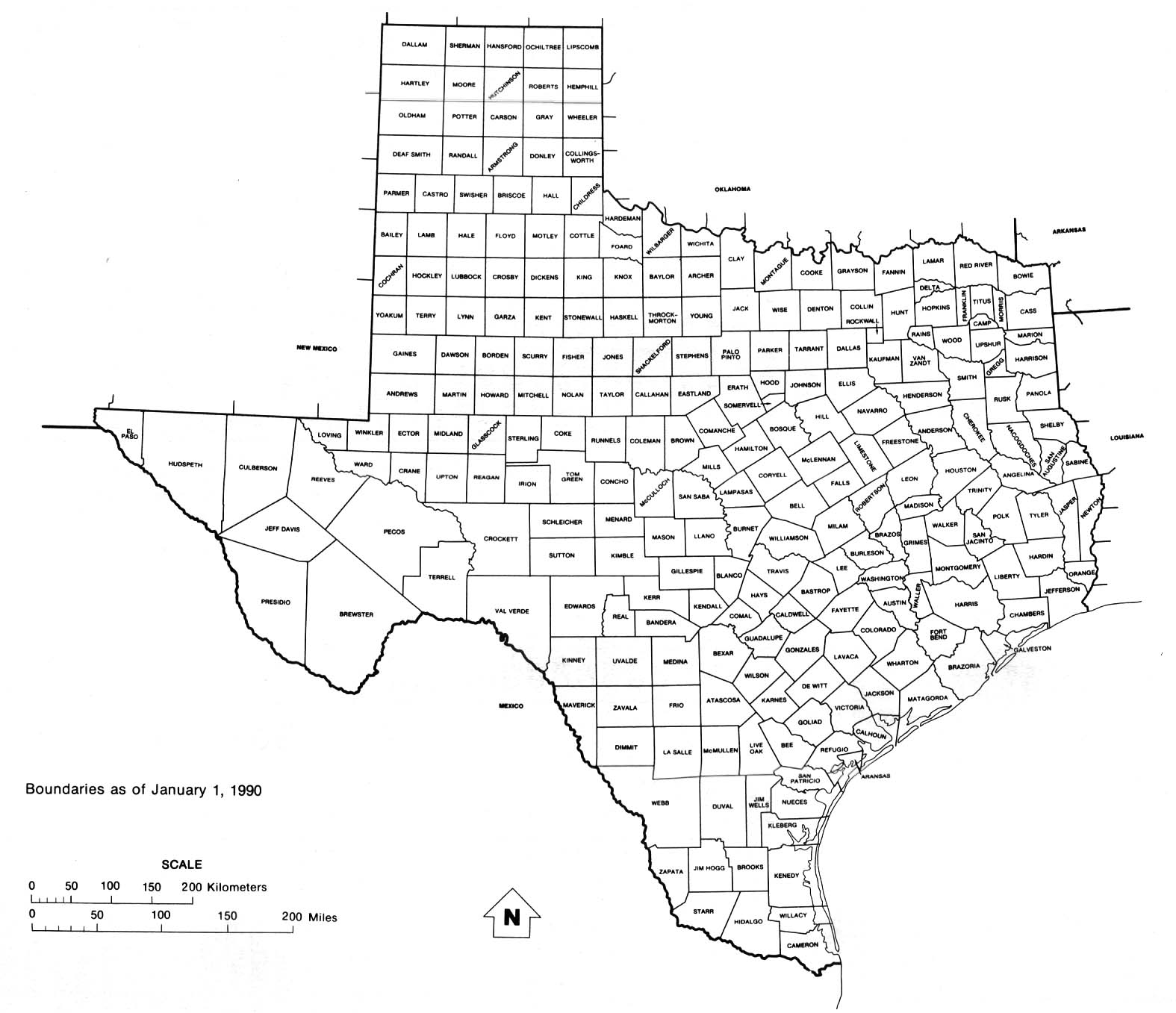 Printable Map Of Texas Outline