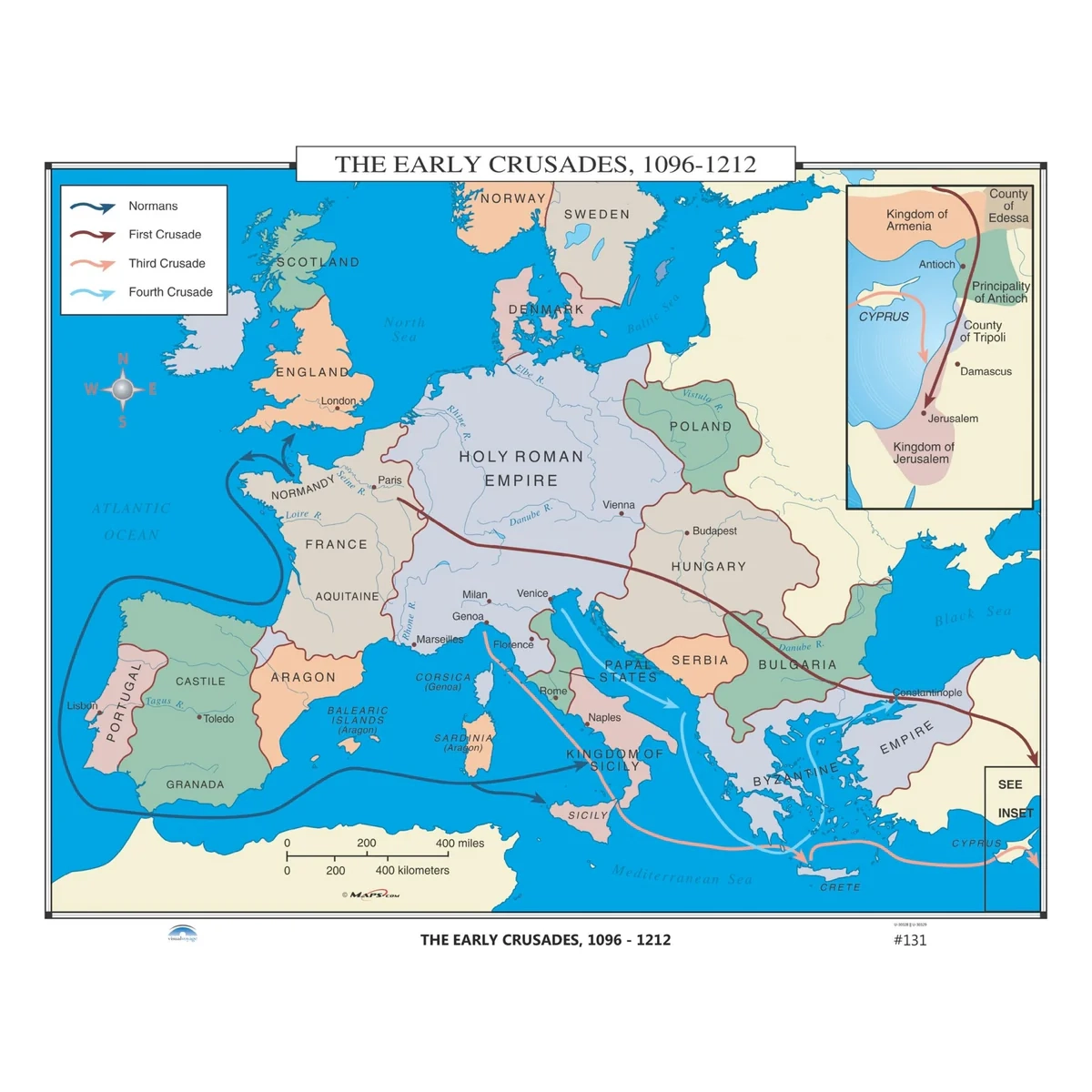 Printable Map Of The CrUSAdes