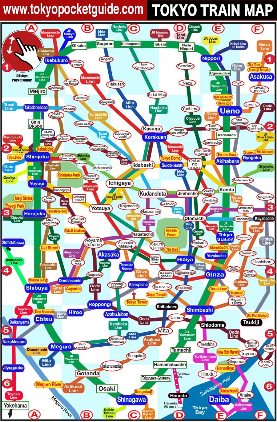 Tokyo Subway Map Printable