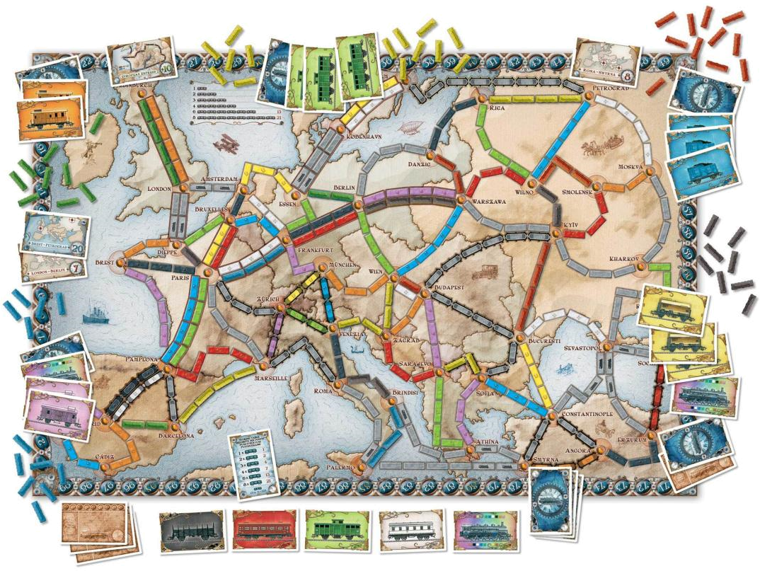Ticket To Ride Printable Map