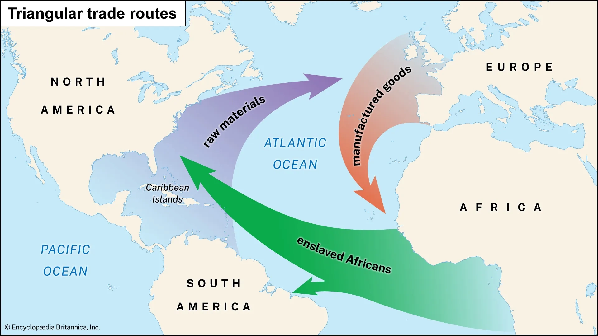 Triangular Trade Map Printable