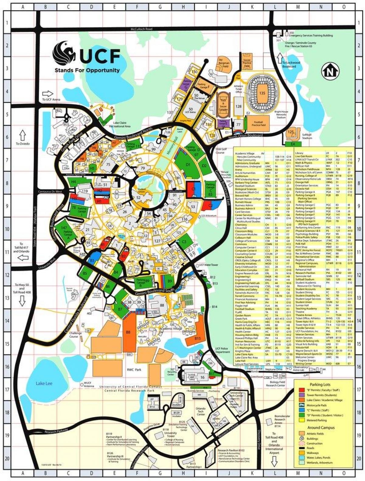 Ucf Map Printable