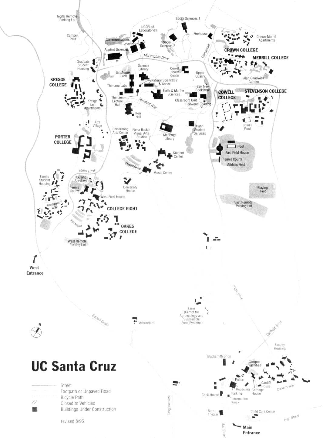 Ucsc Campus Printable Map