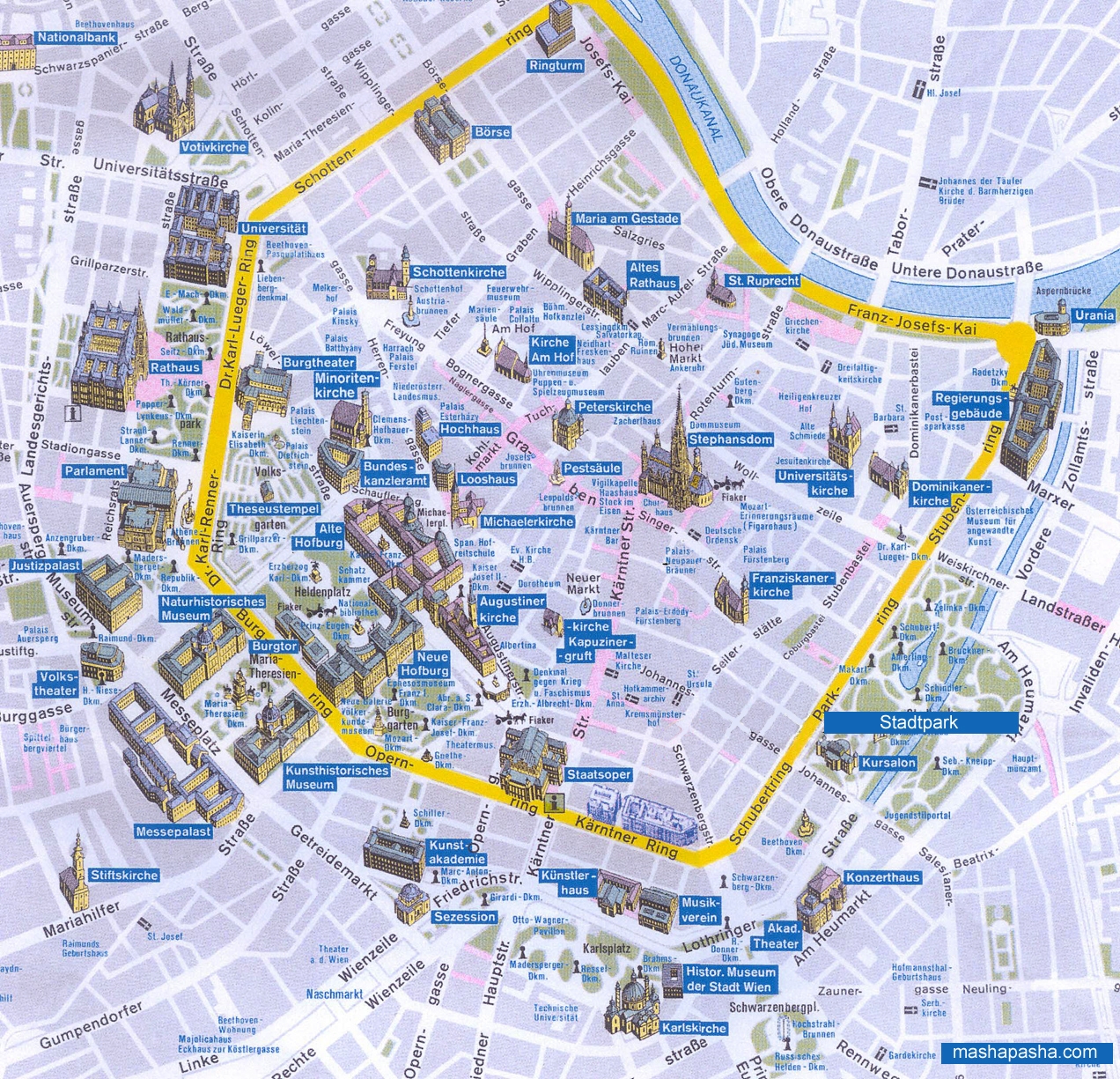 Printable Vienna Tourist Map