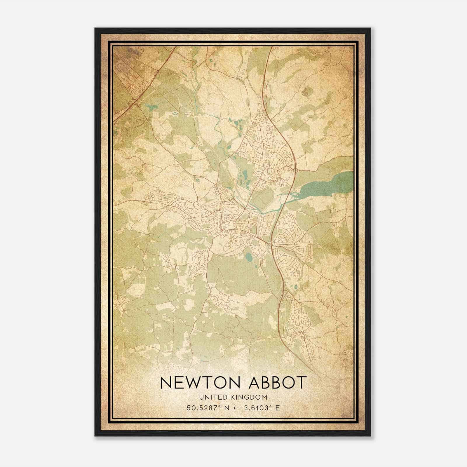 Printable Street Map Newton Abbot