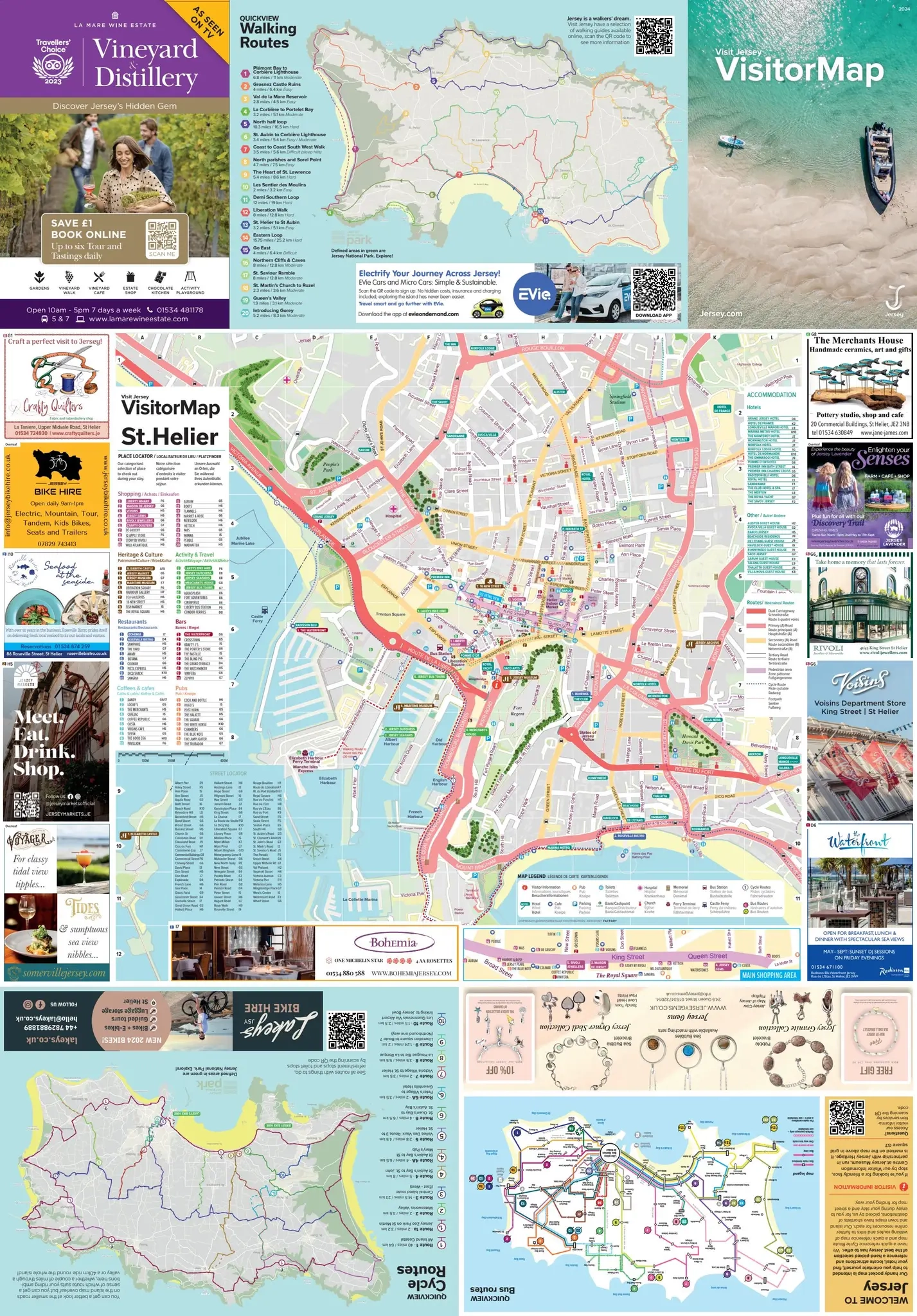 Printable Map Of St Helier Jersey