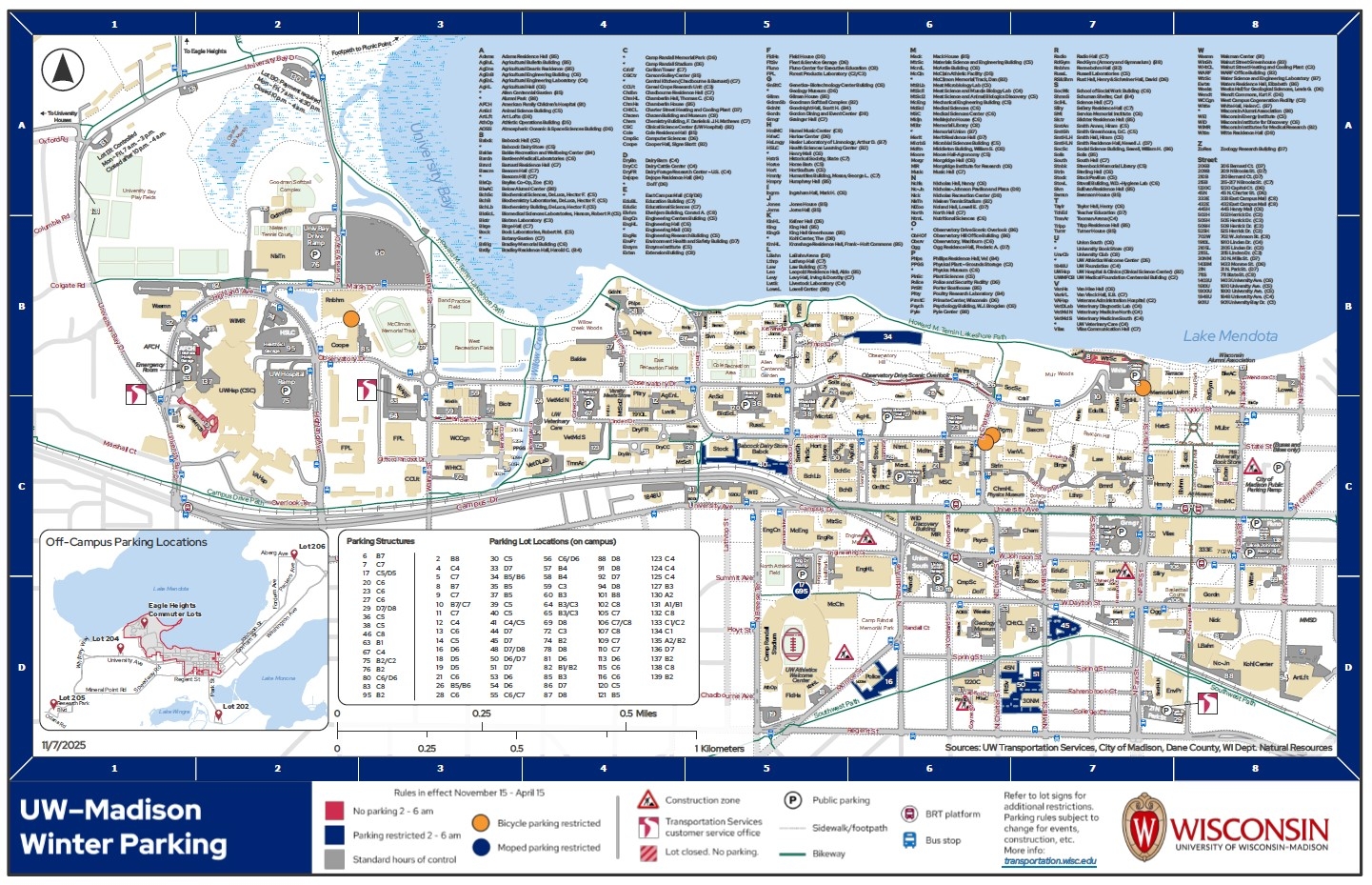 Uw Madison Printable Map