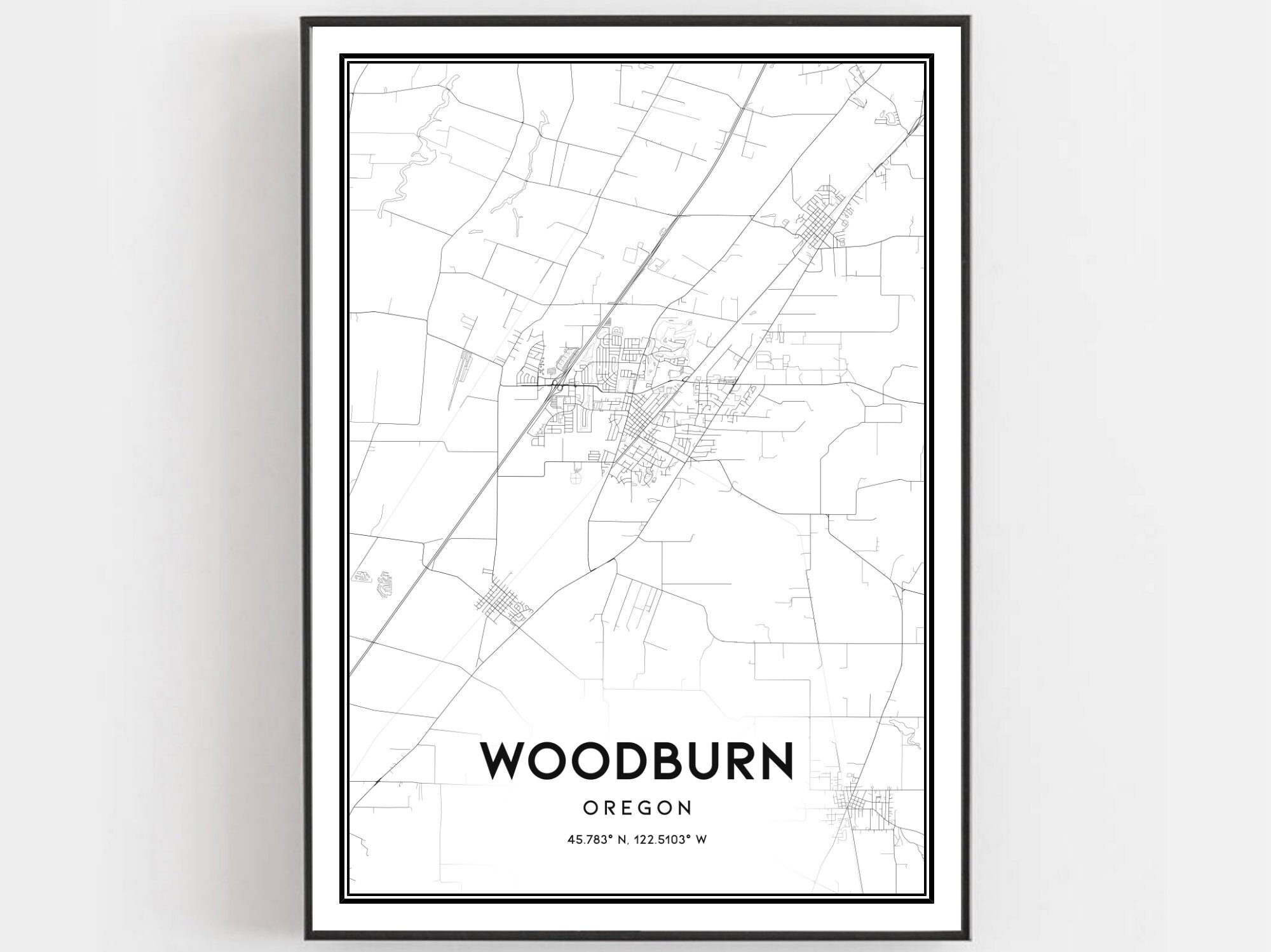 Printable Map Of Woodburn Oregon