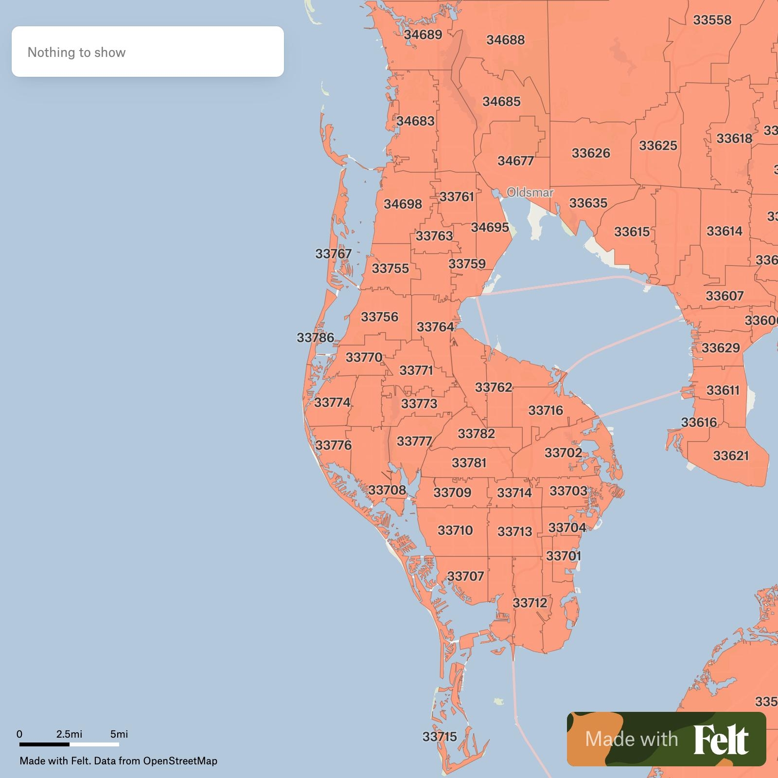 Printable Pinellas County Zip Code Map